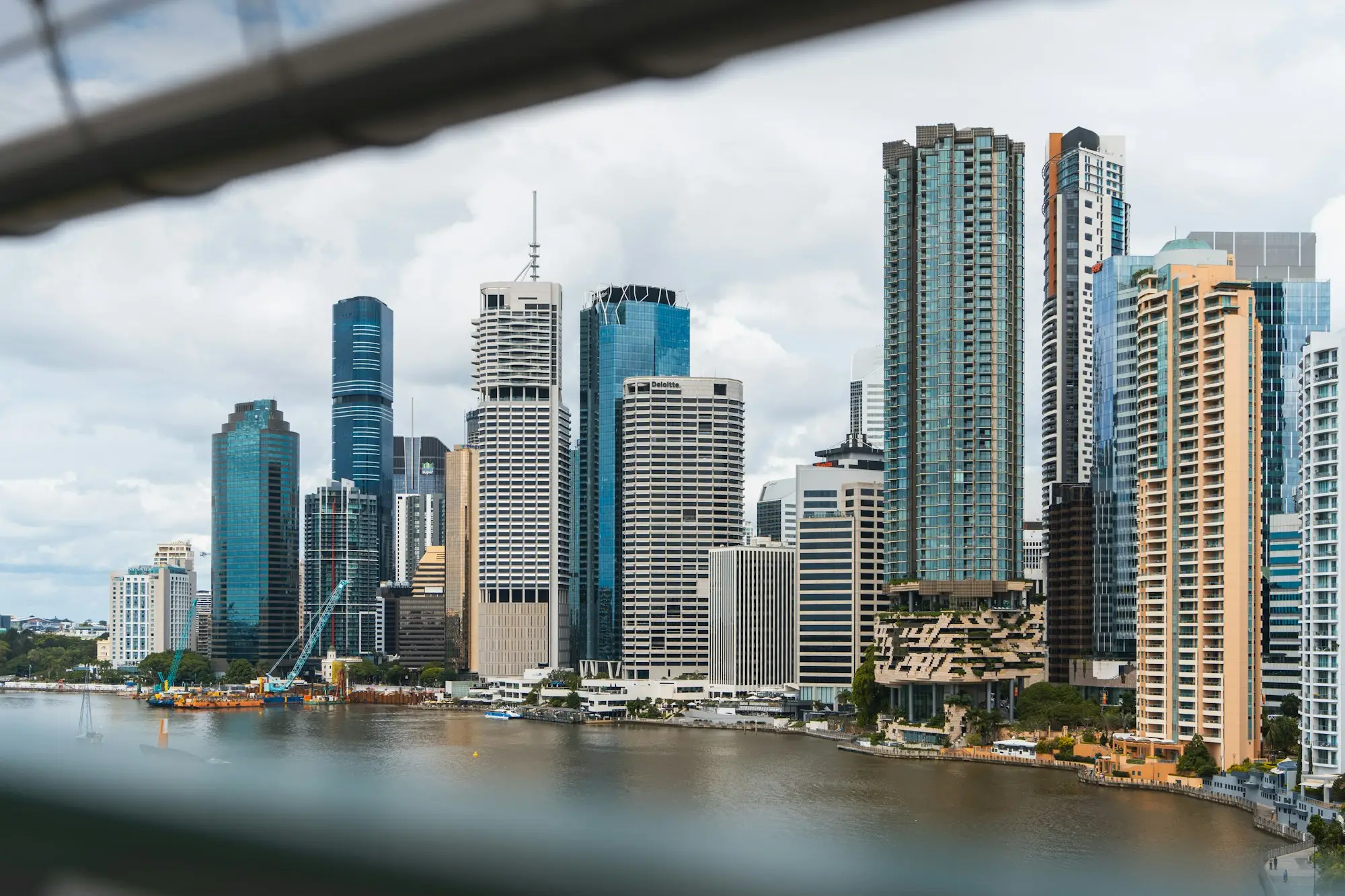 Brisbane CBD skyline along the Brisbane River